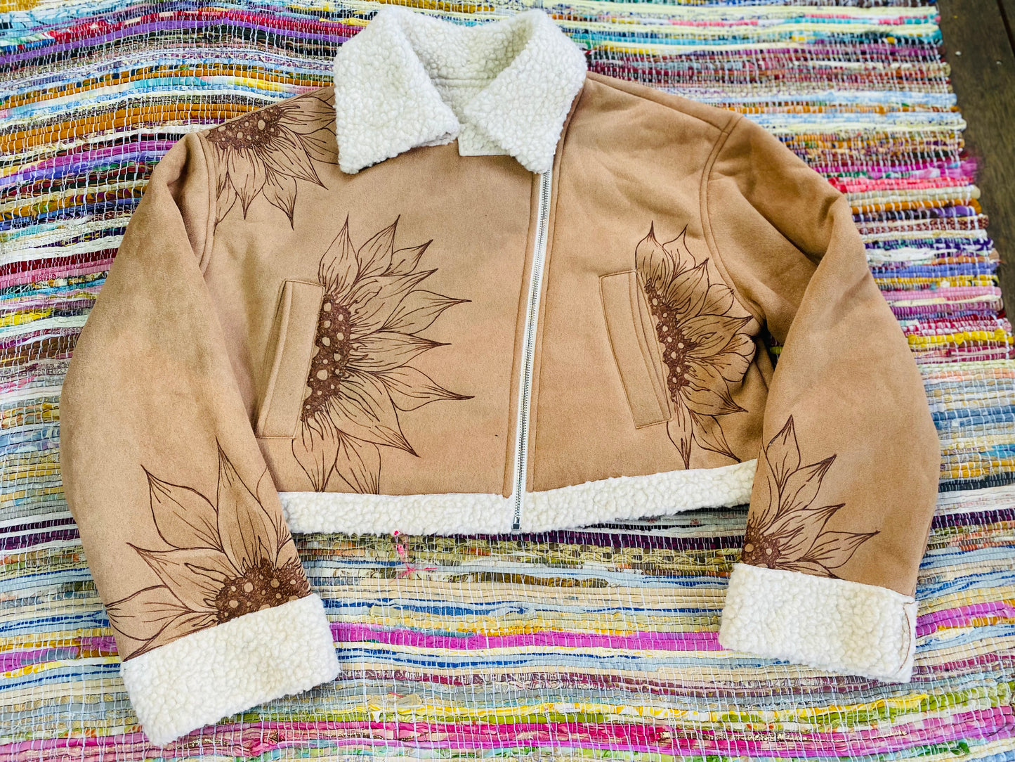 Rustic Blaze Crop Jacket